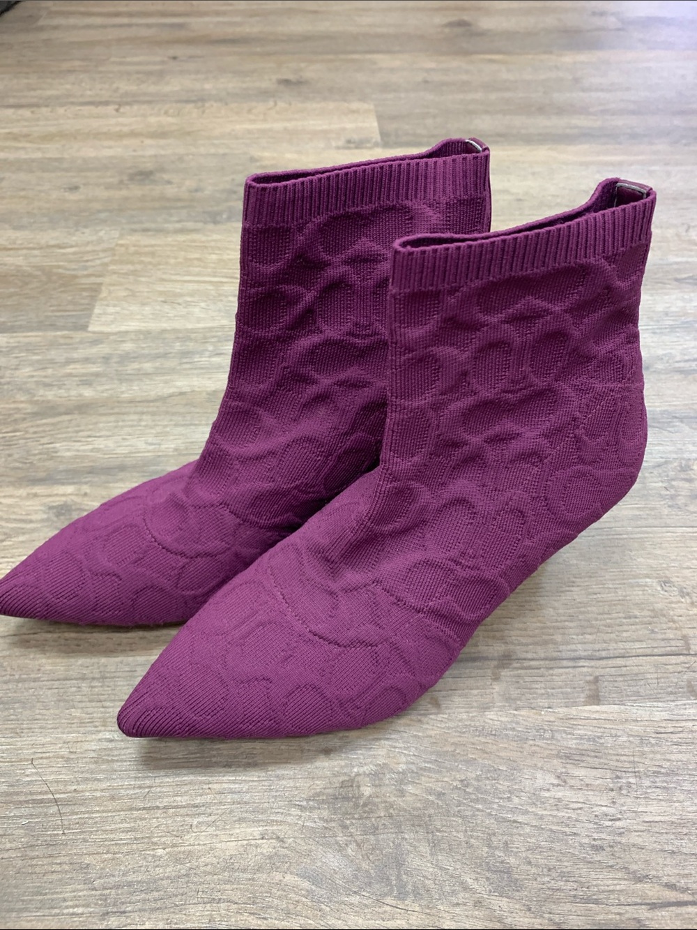 Coach Women’s Pointed Sock Booties - Purple